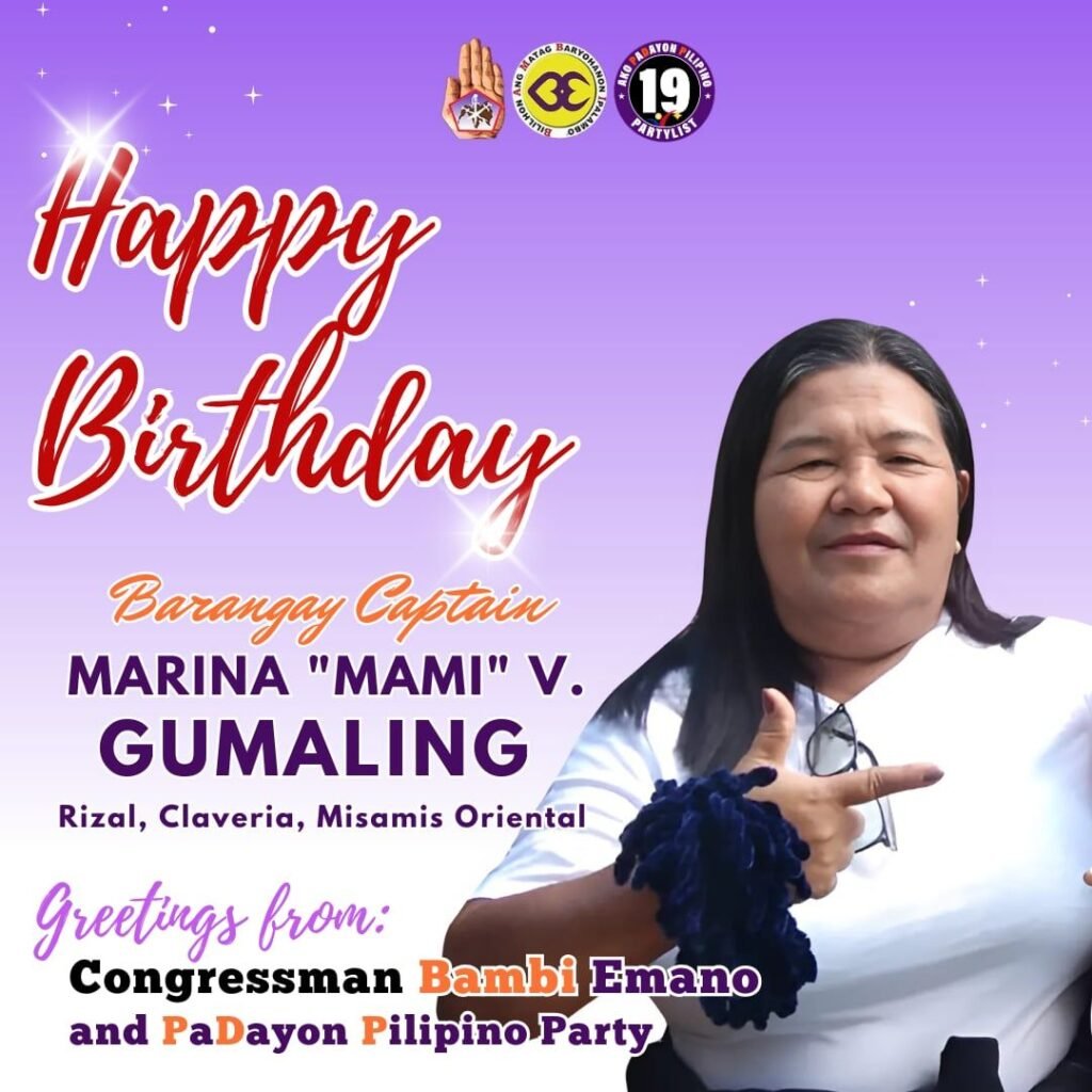 PaDayon Kap. Marina Gumaling. Happy Birthday! 1 - Padayon Pilipino| padayn.com.ph 474182557 1028673349299229 1418859542577852450 n - Padayon Pilipino | padayn.com.ph